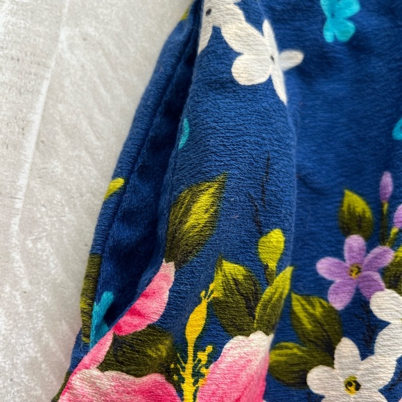 Vintage Ui Maikai Hawaiian Muu Muu dress made in Hawaii Blue & Pink Floral sz 10 - Picture 6 of 9